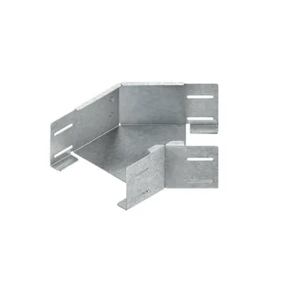 Cot 45° cu profile laterale neperforate, dar cu perforatii conector, cu placi de imbinare integrate RBAS 100.400 S