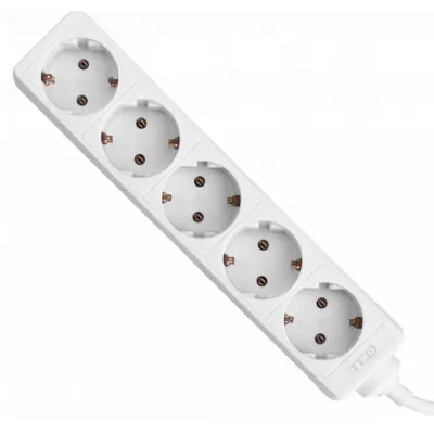 Prelungitor 5 prize 1.5 metri, 3x1.5mm ALB, TED TED001894