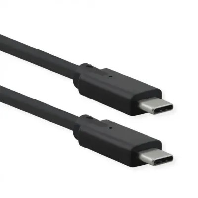 Cablu USB 3.2-C Gen 2x2 cu PD (Power Delivery) 100W Emark T-T 0.5m Negru, Roline 11.02.9070
