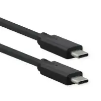 Cablu USB 3.2-C Gen 2x2 cu PD (Power Delivery) 100W Emark T-T 0.5m Negru, Roline 11.02.9070