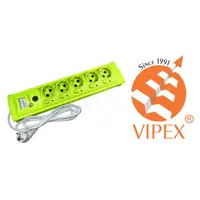 Vipex 43016 Prel protectie la suprasarcina si supratensiune (3×1,5mm) 5P 5m intrerupator