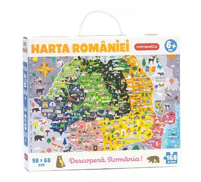 Puzzle Harta Romaniei 168 piese