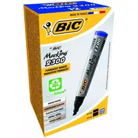 Marker permanent, BIC Marking 2300, albastru, 12 bucati Engros