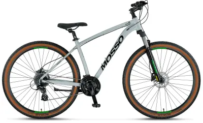 Bicicleta MTB Mosso Raceline Man Hidraulic, roata 29 , cadru 18 din aluminiu, culoare gri deschis