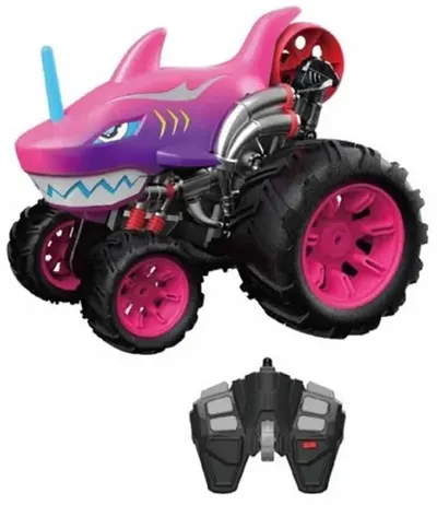 Jeep controlat prin radio Crazon - Off Road, Cu 360° rotaţie, 1:16, roz