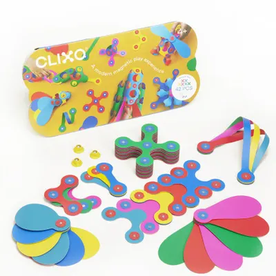 Joc magnetic de constructie - 42 piese - Curcubeu