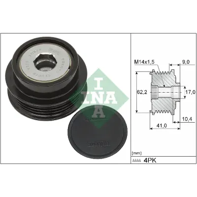 Sistem roata libera, generator INA 535 0338 10