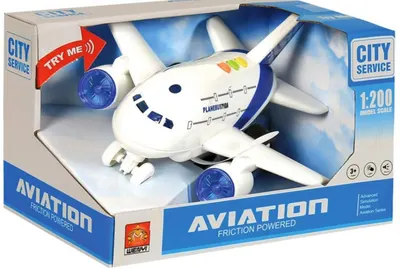 Jucărie pentru copii Raya Toys - Avion cu lumini și muzică