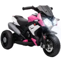 HOMCOM Motocicletă Electrică, 6 V, cu 3 Roți, pentru Copii de 3-5 Ani, Roz | Aosom Romania