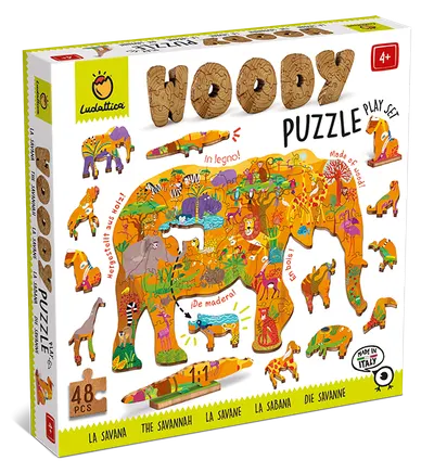Puzzle de lemn - Savana