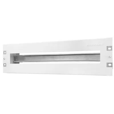Suport 19€œ pt. aparataj modular, cu pl. decupat, 3U, RAL7035