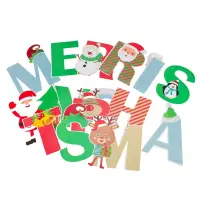Banner Crăciun cu mesaj Merry Christmas - model 3 multicolor