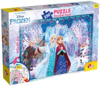 Puzzle cu două fețe Lisciani pentru colorare 250 piese - Regatul Înghețat