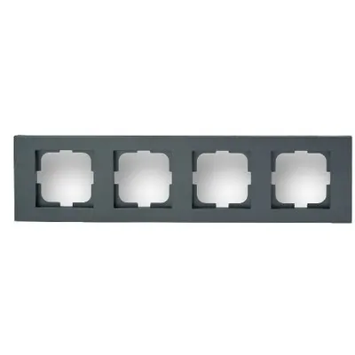 Rama cu 4 Posturi Grano Met Ovivo OV00199, fumuriu