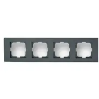 Rama cu 4 Posturi Grano Met Ovivo OV00199, fumuriu