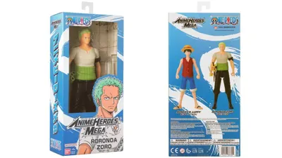 Figurina - One Piece Anime Heroes Mega - Roronoa Zoro, 30 cm