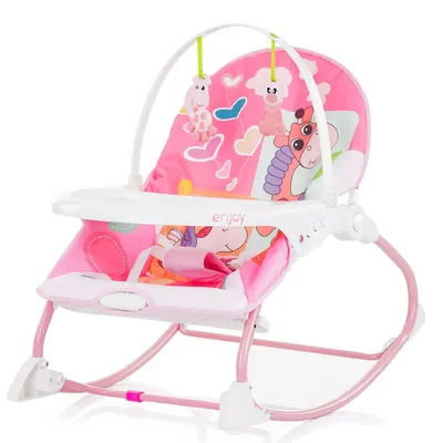 Leagan cu vibratii Chipolino Enjoy Pink
