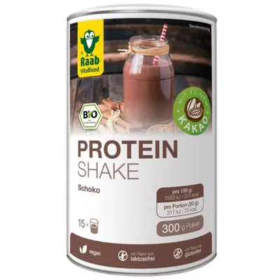 Shake proteic organic pudră, 300 g, Raab Vitalfood