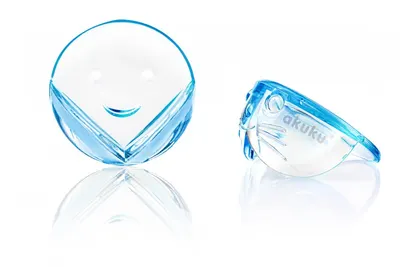 Set 4 sigurante rotunde pentru colturi Akuku transparent