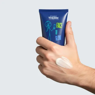 Cremă De Față Hidratantă - Pentru Bărbați Cu Textură Lejeră, Absorbție Rapidă, Cu Glicerină, Uleiuri Vegetale Și Apă Termală - 50ml