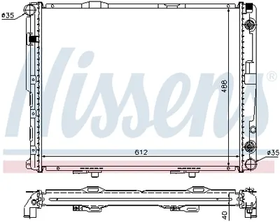 Radiator apa racire motor (transmisie automata) MERCEDES E T-MODEL (S124), E (W124), KOMBI T-MODEL (S124), SEDAN (W124) 3.0D intre 1986-1996
