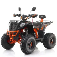ATV Asix Comander 125cc, roti 8 , 1+1 viteze, culoare negru portocaliu