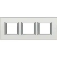 Rama dreptunghiulara Axolute aluminiu anodizat 2+2+2 module orizontal - Argintiu