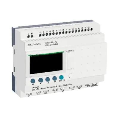 Releu Inteligent Modular Zelio Logic, 26 I O, 100, 240 V C.A., Ceas, Afisaj