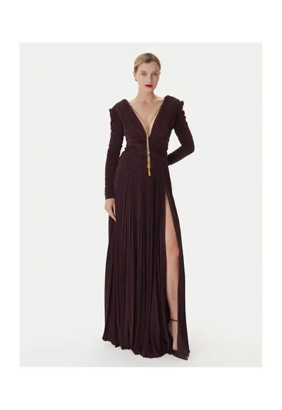 Rochie de seara de dama - bordo