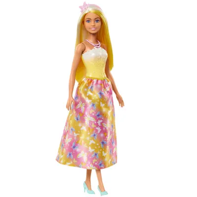 Papusa - Barbie cu parul blond si galben