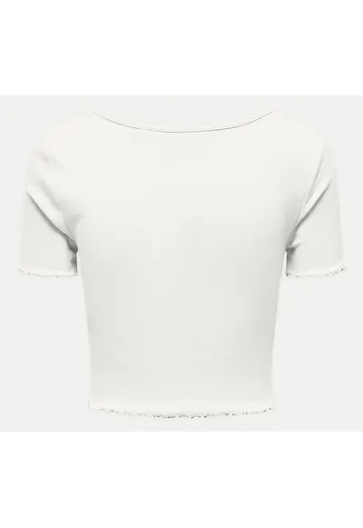 Tricou dama 15311919 - Bumbac organic - Alb - Alb