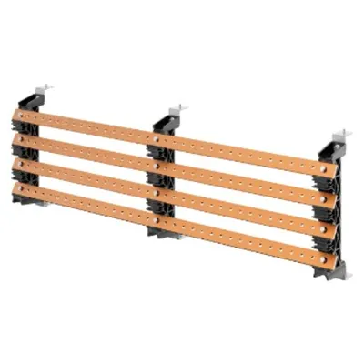 Pair of Busbar-Holder - For Flat Busbars 30x10 - 630a - For Structures D=400 - Side Compartment - For Qdx 630h