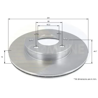 Disc frana COMLINE ADC1055V