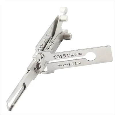 Decodor unealta auto Lishi Original TOY51 (TOY5) 2-in-1 – Pick si Decoder yala, contact, usi, portbagaj, compatibil Toyota, Peugeot, Citroen, Renault, Opel