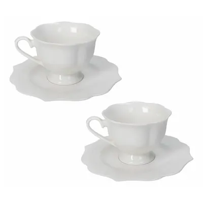 Cești albe 2 buc. new bone china 170 ml Queen – Brandani