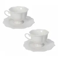 Cești albe 2 buc. new bone china 170 ml Queen – Brandani
