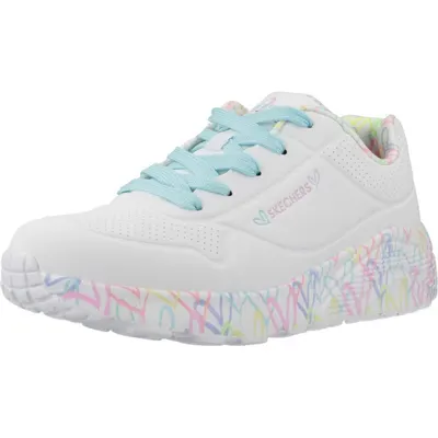 Pantofi sport copii Skechers Uno Lite - Lovely Luv, Alb
