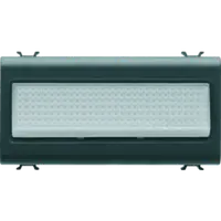Stair Riser Lamp - 12v Ac/dc / 230v Ac 50/60 Hz - Opal - 4 Modules - Black - Chorus