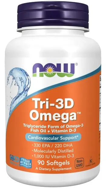 Tri-3D Omega, 90 capsule, Now