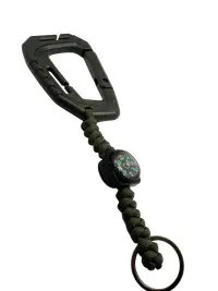Carabina Polimer Paracord 550 cu Inel de Chei Theter Pathfinder Olive Drop Zone - Default Title