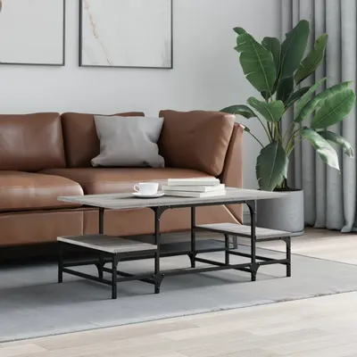 vidaXL Măsuță de cafea, gri sonoma, 100x50,5x40 cm, lemn prelucrat
