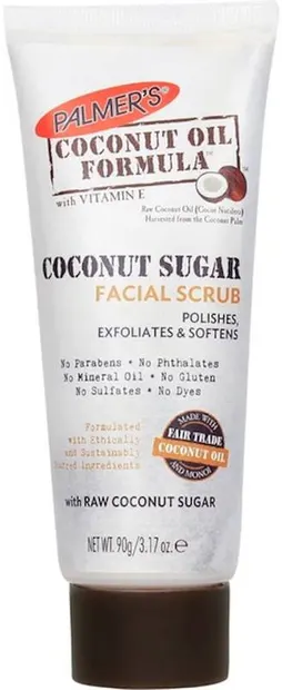 Palmer's Scrub facial cu zahăr de cocos, 90 g