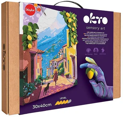 Set creativ cu plastilină Okto - Creați o imagine 3D, Weekendul cu lămâie