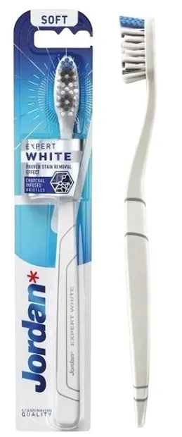 Jordan Expert White Periuță de dinți pentru albire, Soft, sortiment