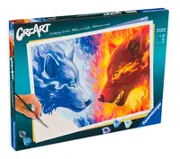 Set de pictură Ravensburger CreArt - Foc și gheață