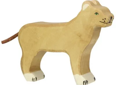 Figurină din lemn Holztiger - Lioness
