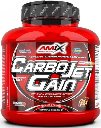 CarboJet Gain, ciocolată, 2.25 kg, Amix