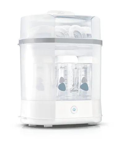 Sterilizator electric cu aburi Chicco 3 in 1 Steril Natural, 0luni+