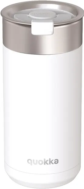 Cană termică Quokka Boost - White, 400 ml