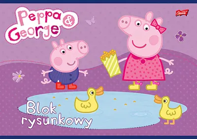Bloc de desen St. Majewski Peppa Pig - A4, 20 foi, sortiment